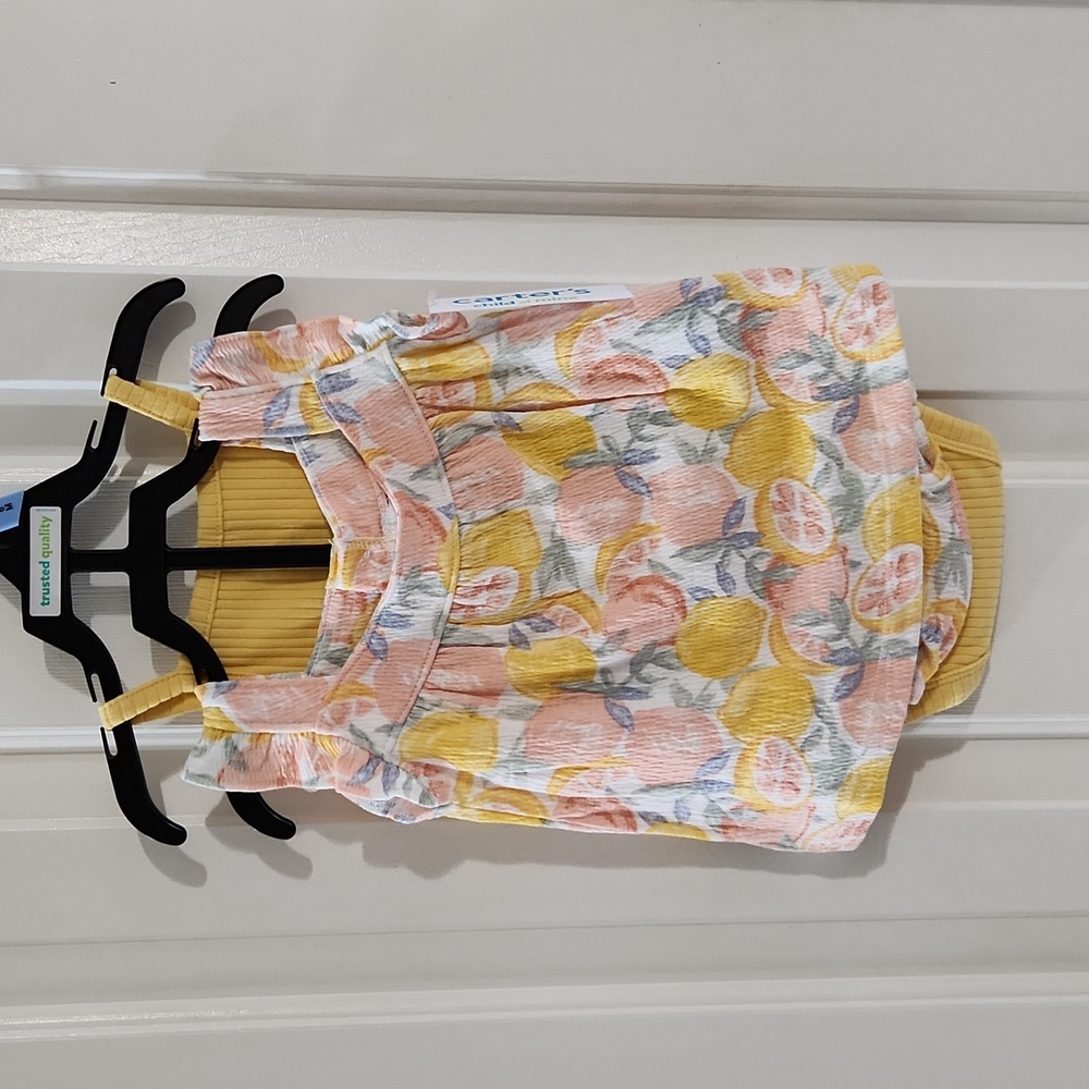 Carter's 3 piece lemon outfit